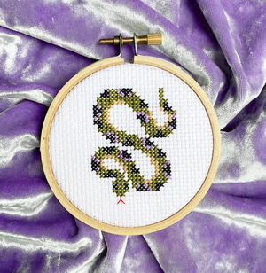 Cross Stitch Mini Kit - Snake