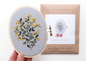 Cross Stitch Kit: Sunlit Buttercup