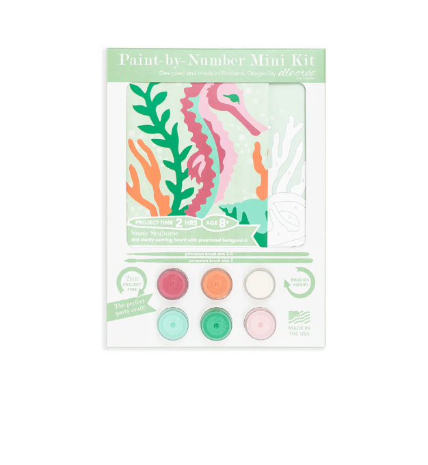 DIY - KIDS MINI Paint By Number Kit - Sassy Seahorse