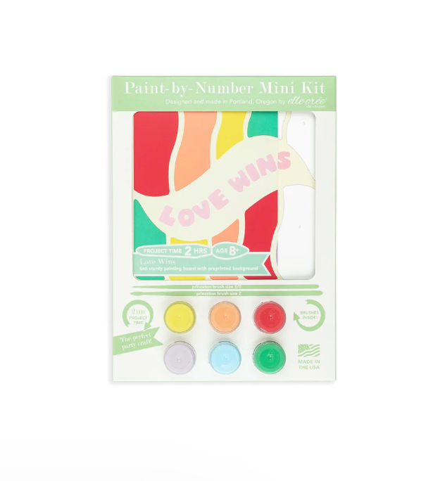 DIY - KIDS MINI Paint By Number Kit - Pride Love Wins