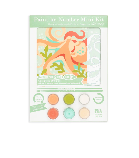 DIY - KIDS MINI Paint By Number Kit - Optimistic Octopus