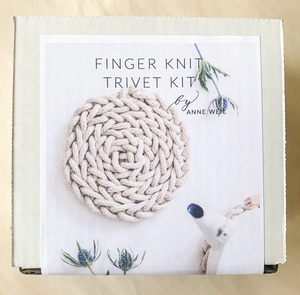 DIY - Knitting - Finger Knit Trivet Kit