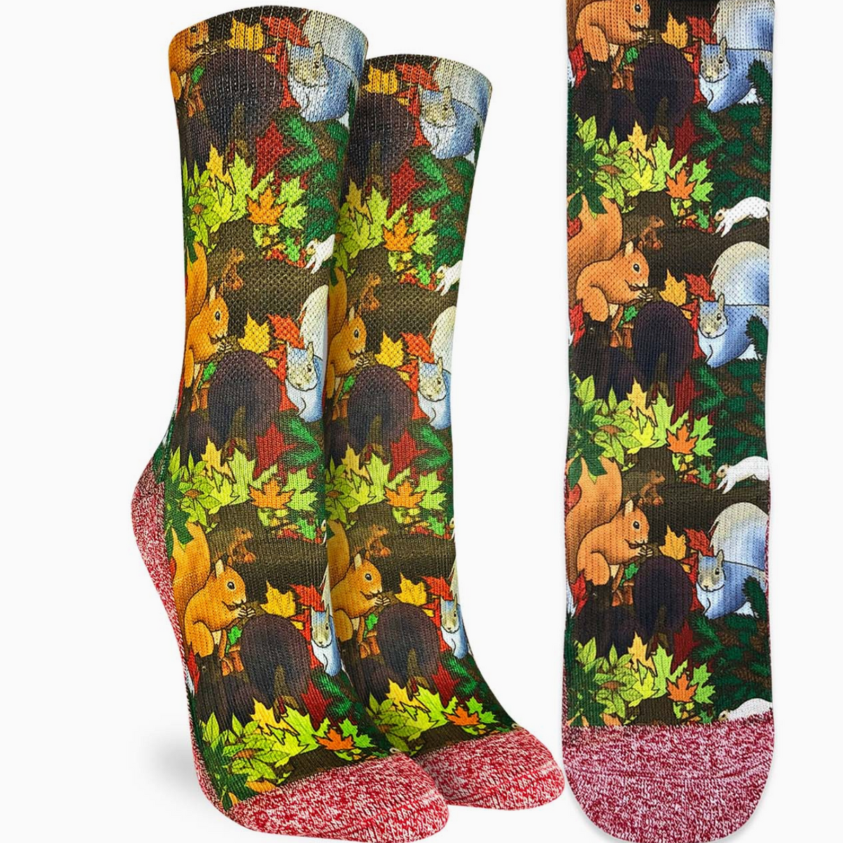 SALE Sock - Small Crew: Bushy Squirrels (Good Luck Sock)