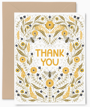 Card - Thank You Bee Garden