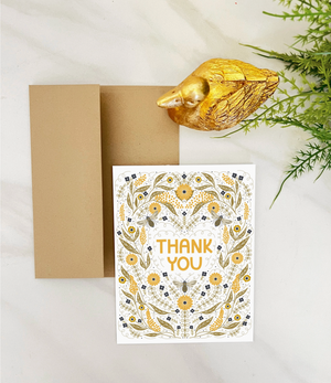 Card - Thank You Bee Garden