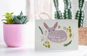 Card - Feel Better Fennec Fox