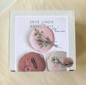 DIY - Weaving - Skye Linen Basket Kit - Blush