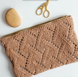 DIY - Knitting - Rowan Pouch - Fawn - No Needles