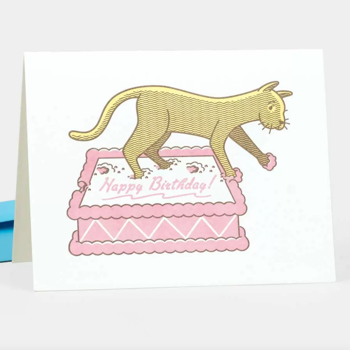 Card - Birthday Cake Cat