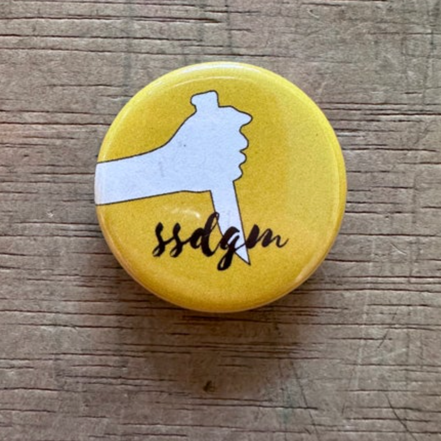 1" Button - SSDGM - Knife (Three-Pack)