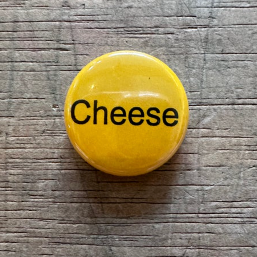 1" Button - Yellow- Cheese (Three-Pack)
