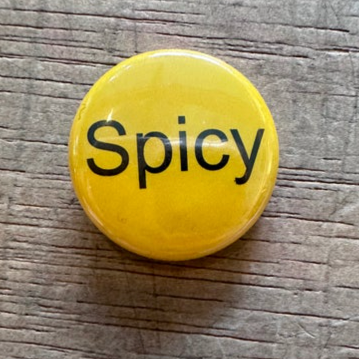 1" Button - Yellow- Spicy (Three-Pack)