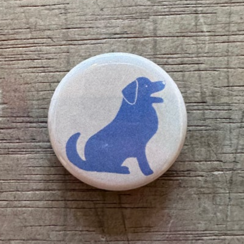 1.25" Button - Folk Art - Lab (Three Pack)