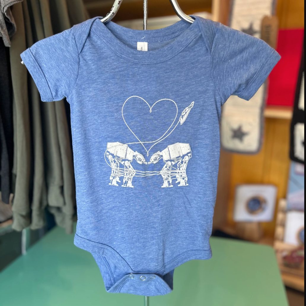 UB Onesie - LAAFS - Blue Triblend (Ugly Baby) Love AT-AT First Sight Bella & Canvas