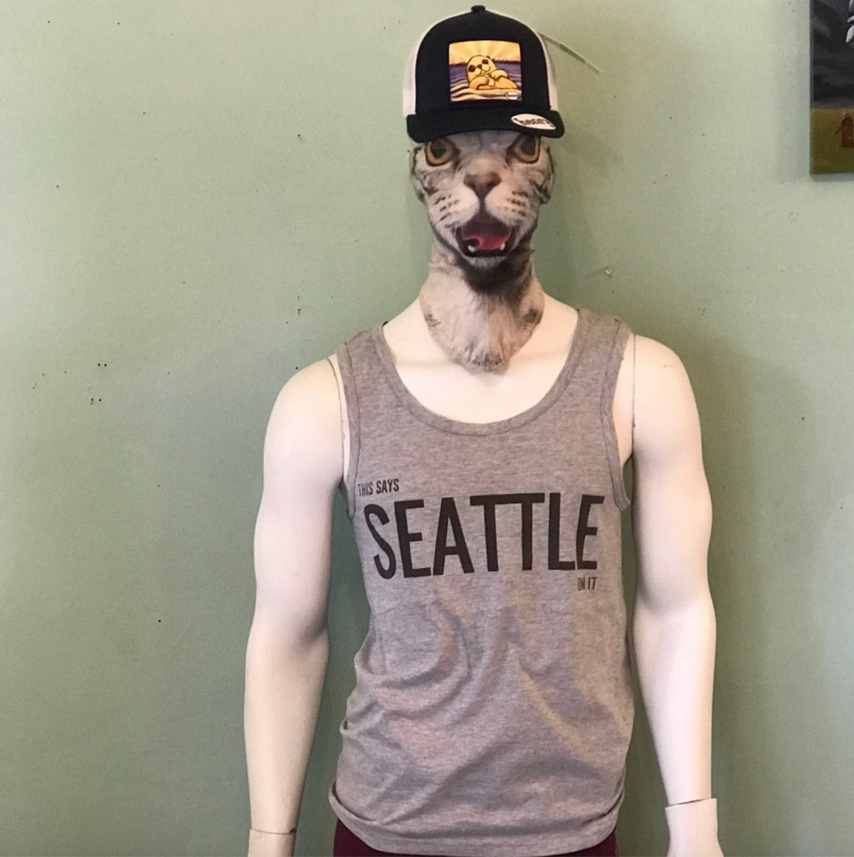 UB Tank - This Says Seattle On It (Ugly Baby) Sport Grey