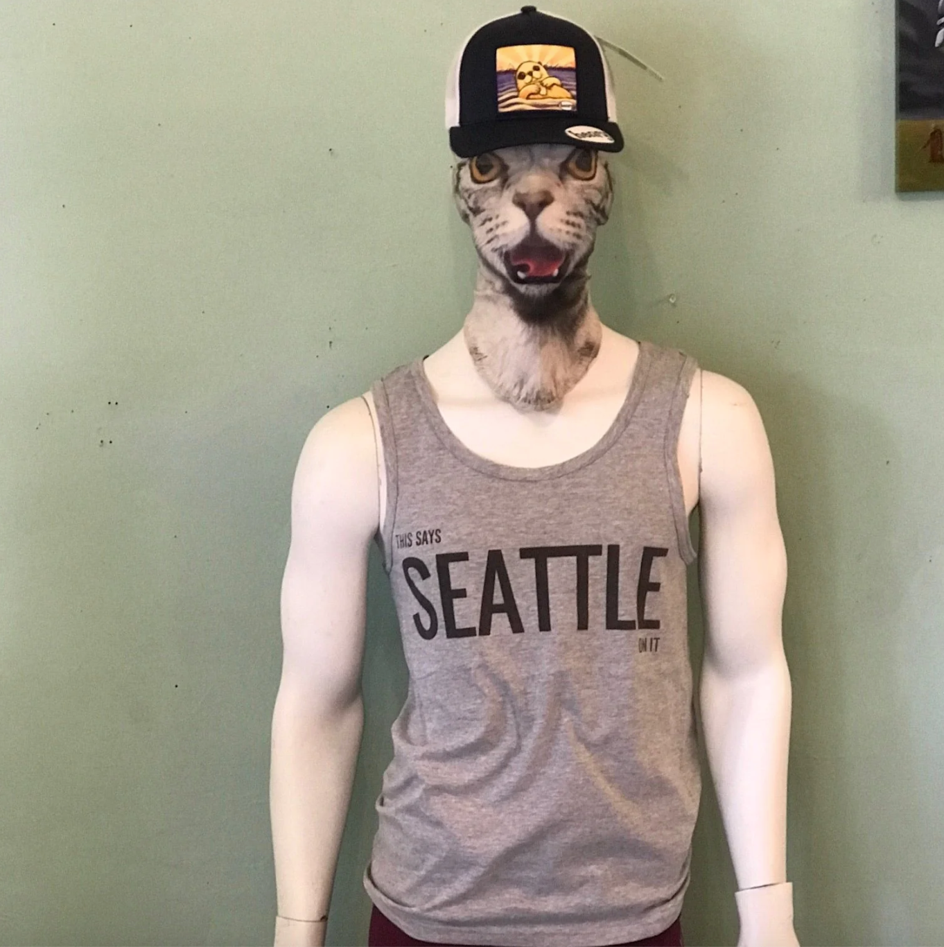 UB Tank - This Says Seattle On It (Ugly Baby) Sport Grey
