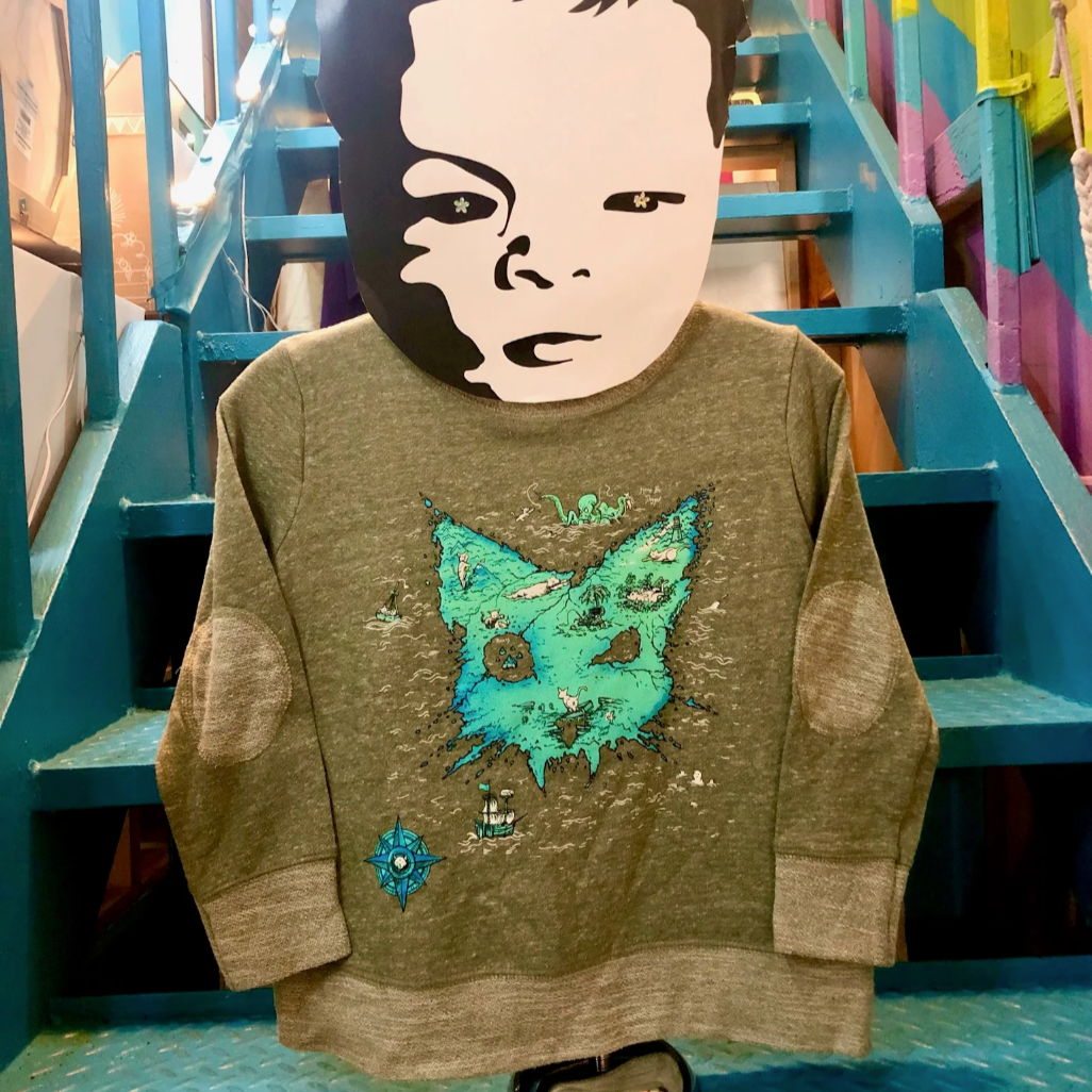 UB Youth Fleece - Catographer - Military Green (Ugly Baby) Sweatshirt French Terry Melange
