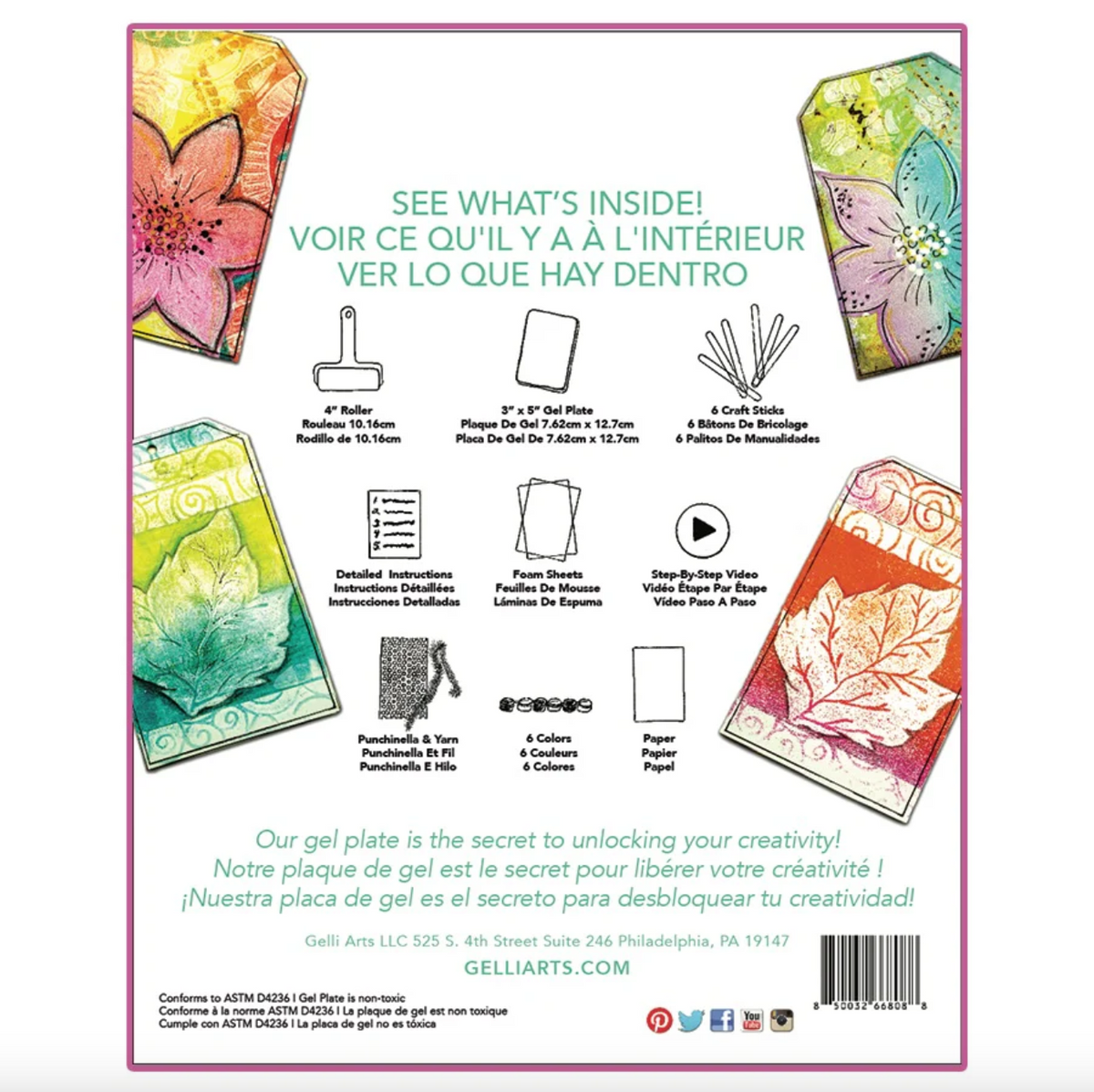SALE DIY - Printing - DIY Stamping Kit (Gelli Arts) Printing