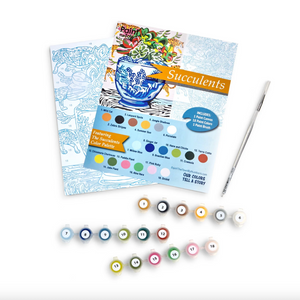 DIY - Paint Kit - Succulents (Paint the Town by Numbers)