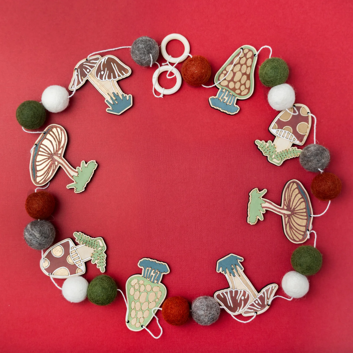 DIY - Garland - Mushrooms (Woodsy Craft Co) Craft Kit