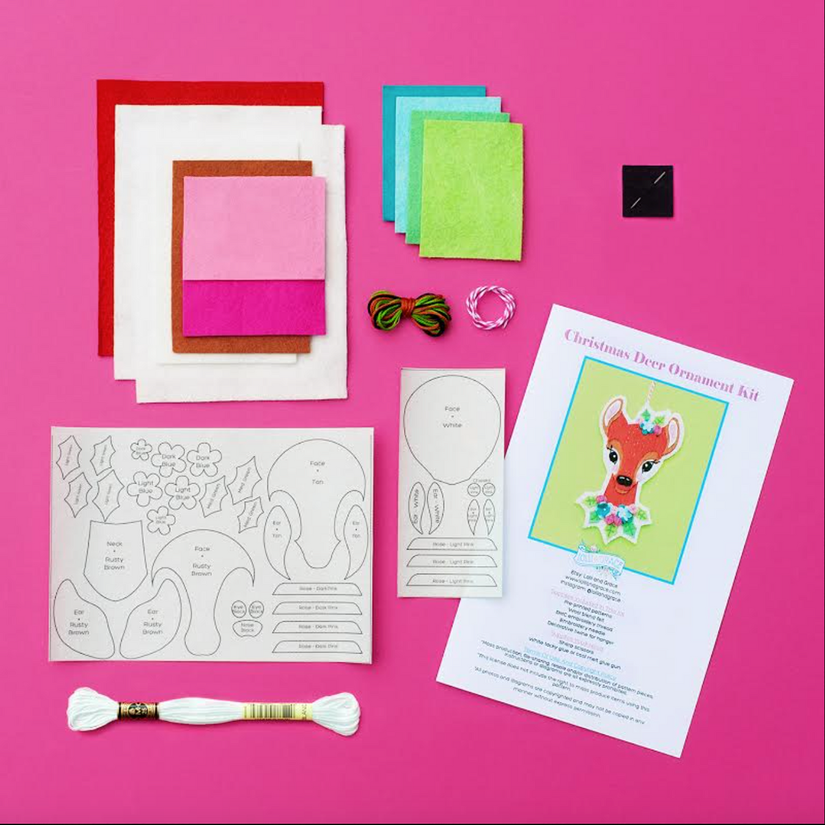 DIY - Sewing - Felt Ornament - Reindeer (Benzie Design)