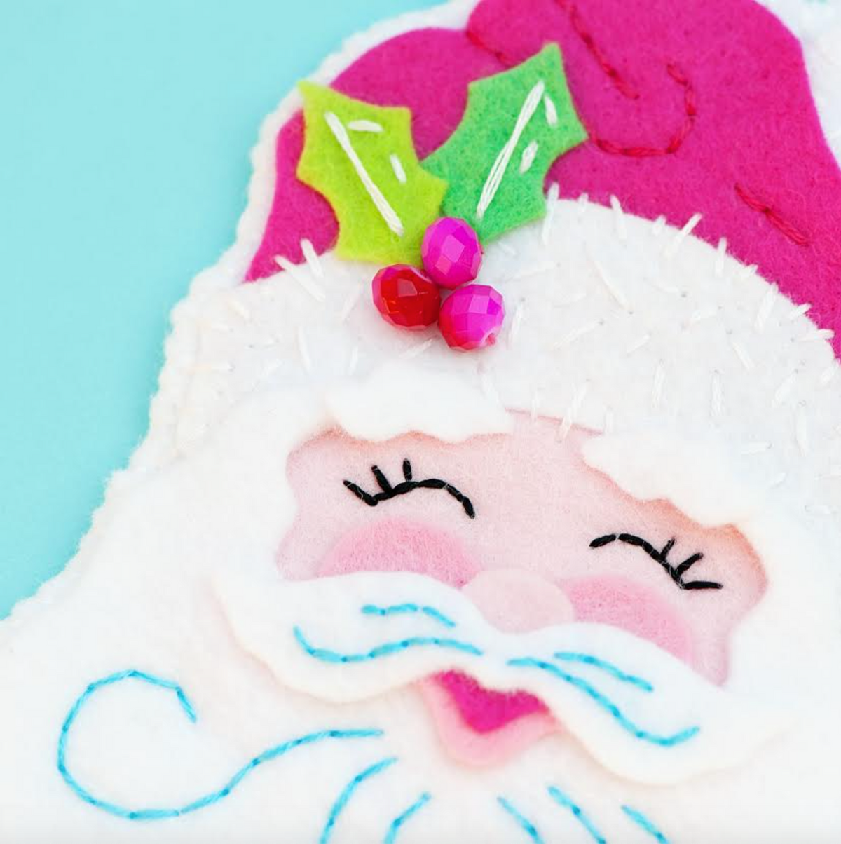 DIY - Sewing - Felt Ornament - Santa (Benzie Design)