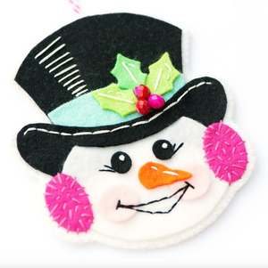 DIY - Sewing - Felt Ornament - Snowman (Benzie Design)