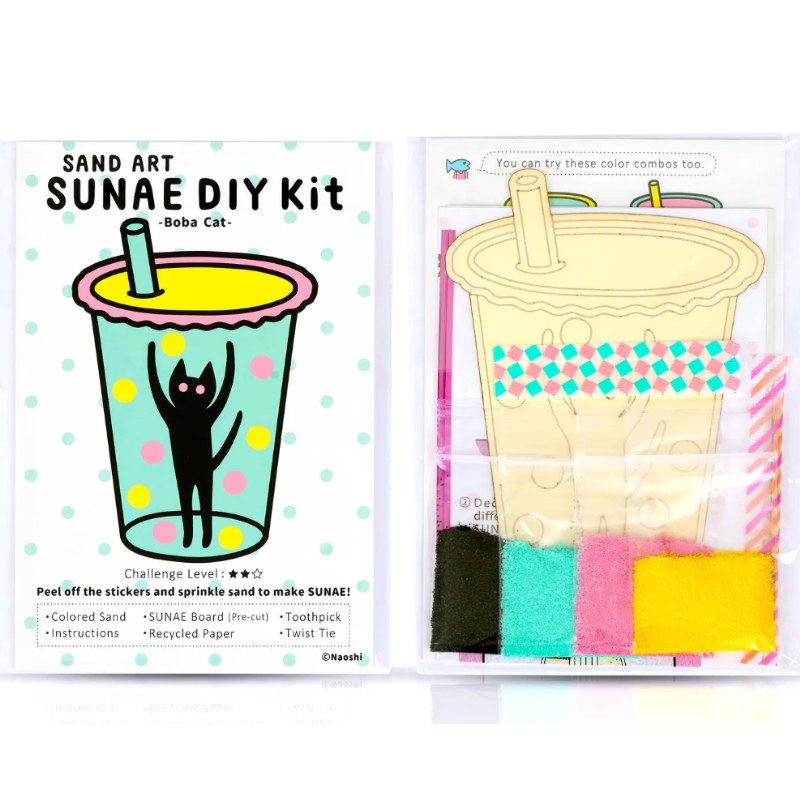 DIY - Sand Art - Boba Cat (Naoshi) Craft Kit
