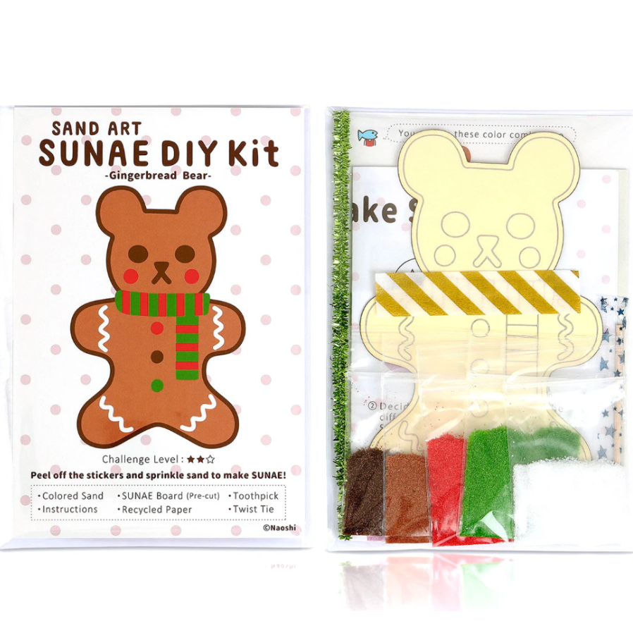 DIY - Sand Art - Gingerbread Bear (Naoshi) Craft Kit