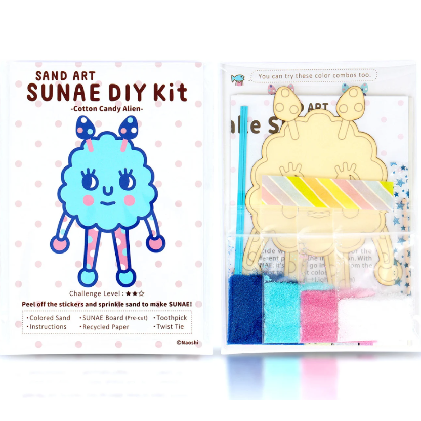 DIY - Sand Art - Cotton Candy Alien (Naoshi) Craft Kit