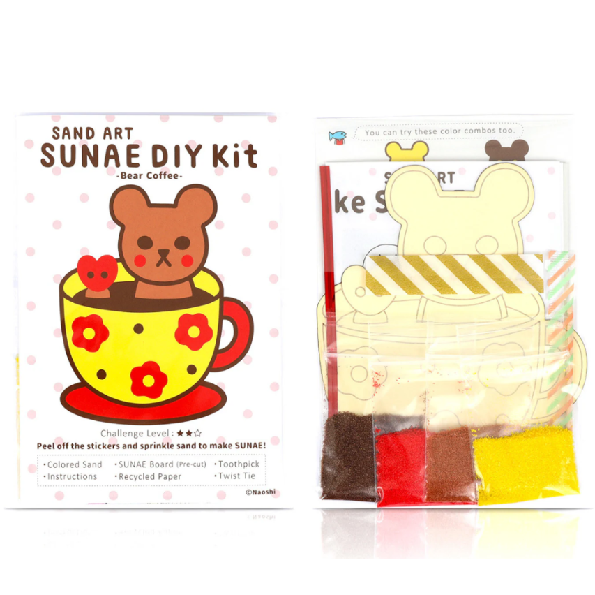 DIY - Sand Art - Bear Coffee (Naoshi) Craft Kit