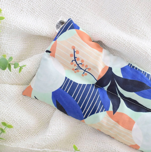 Neck Wrap - Hot + Cold Flaxseed Pack - Cabana Blue (Wild Clementine Co.)