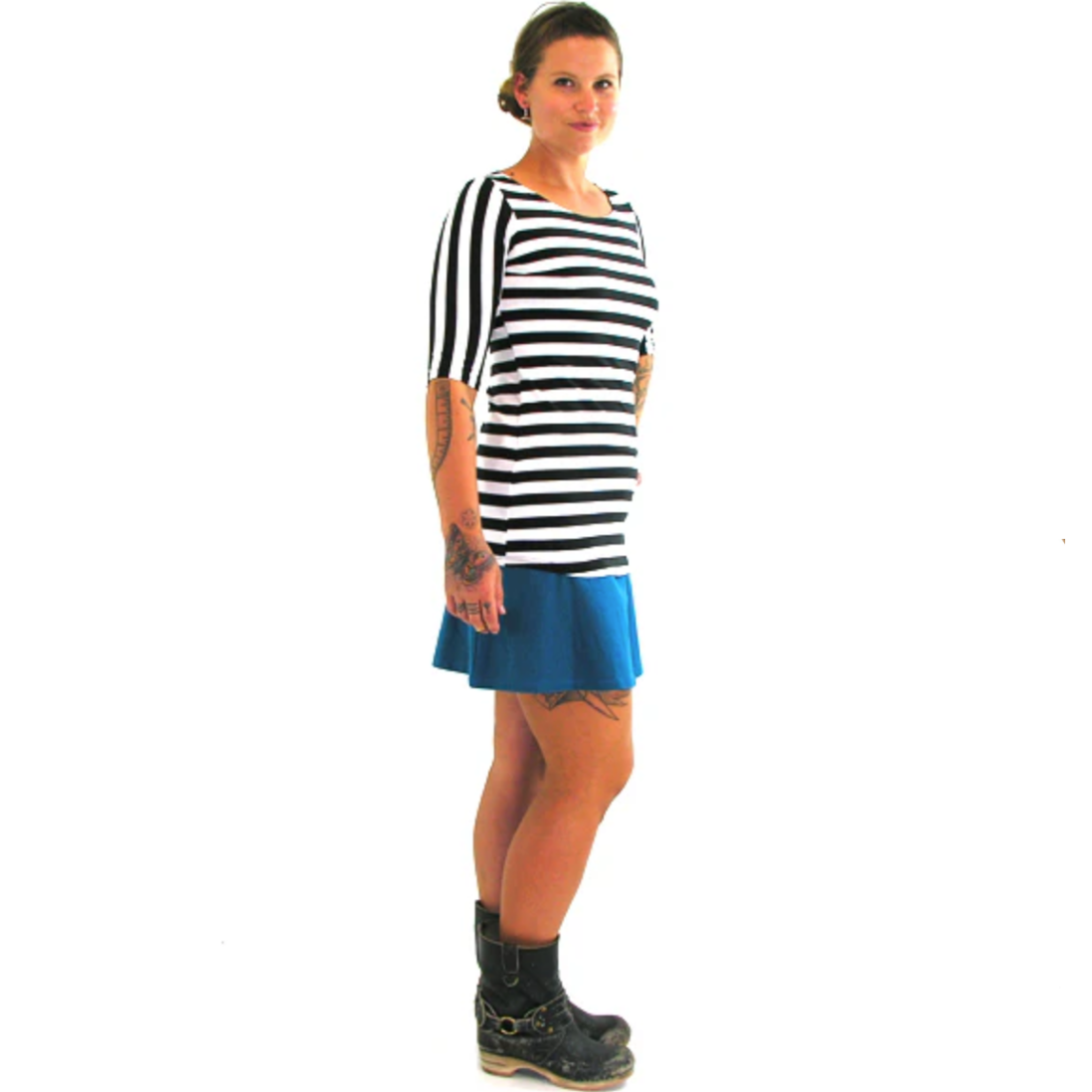 Mini Length Comfy Skirt - Teal