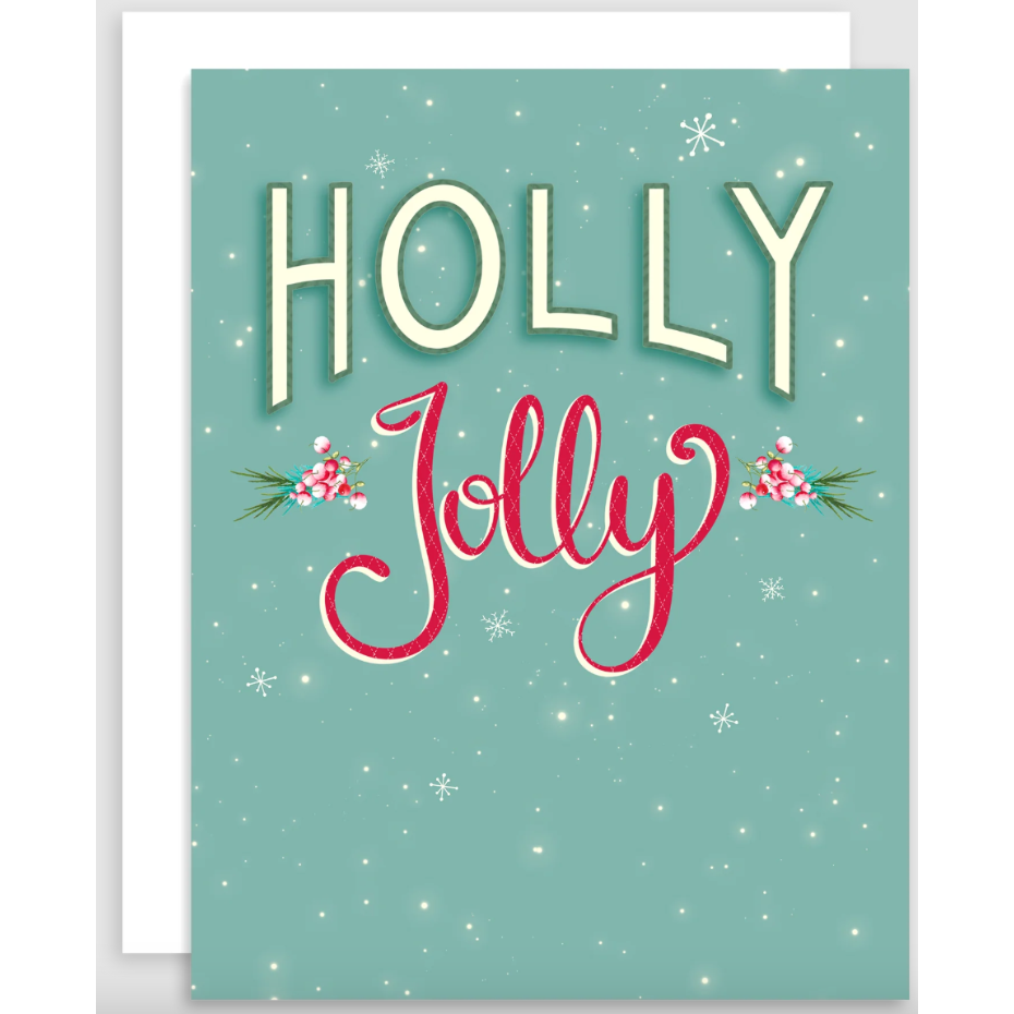 Card - Holly Jolly (Mossy Blue Paper Studio)