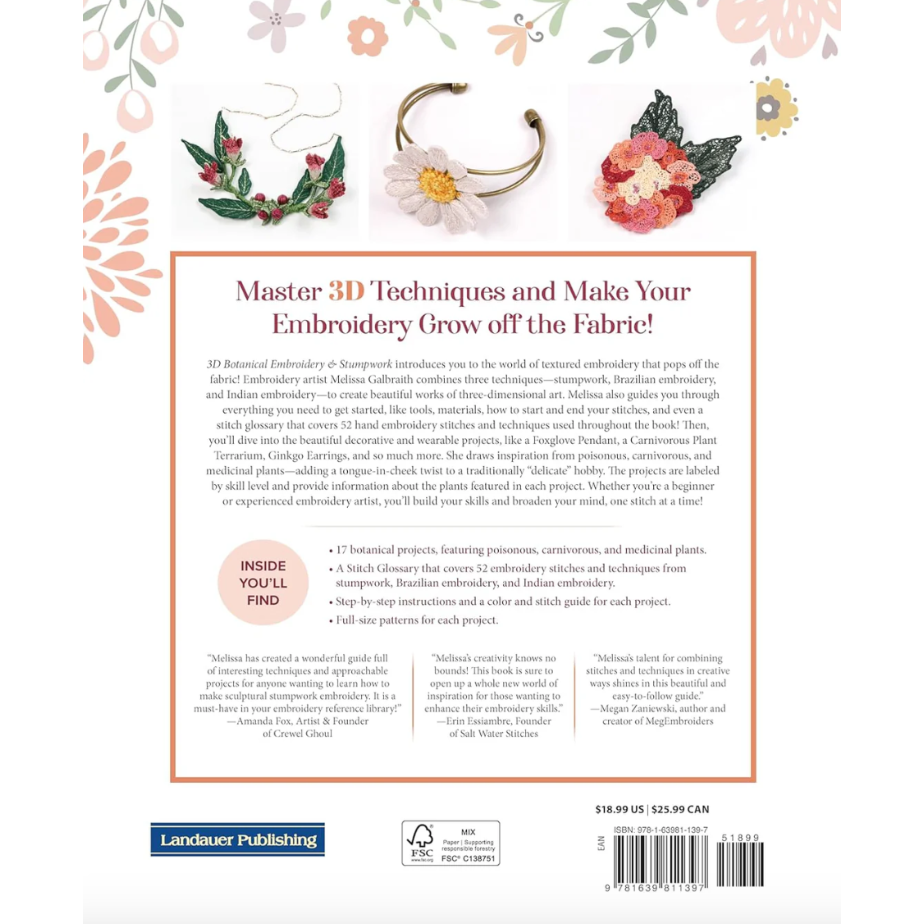 Book - 3D Botanical Embroidery & Stumpwork