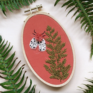 DIY - Embroidery - Moth & Fern Kit