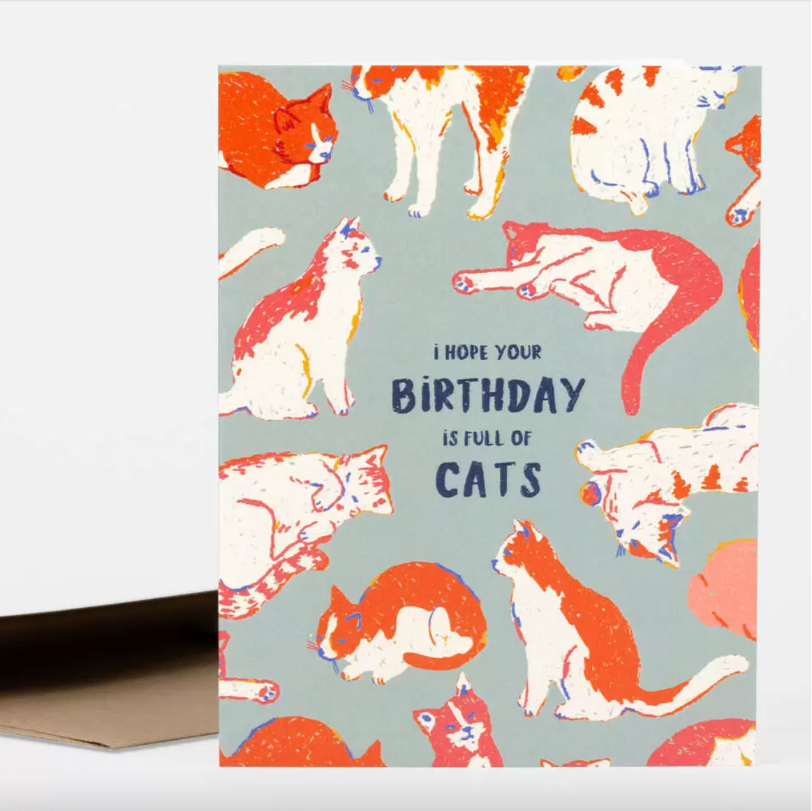 Card - I Hope Your Birthday Is Full Of Cats