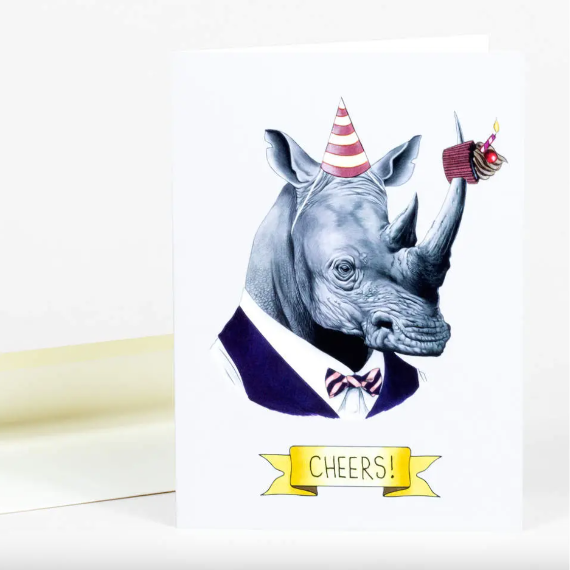 Card - Cheers! Rhino