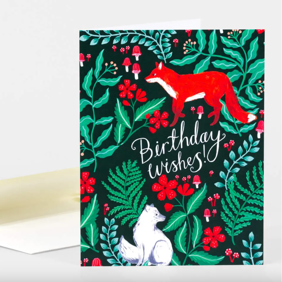 Card - Birthday Wishes Foxes