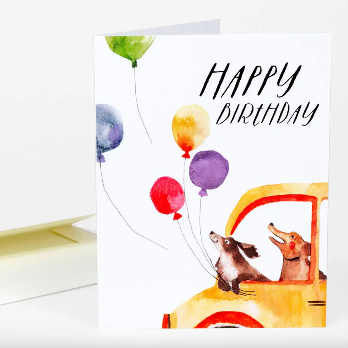 Card - Happy Birthday Dogs and Balloons