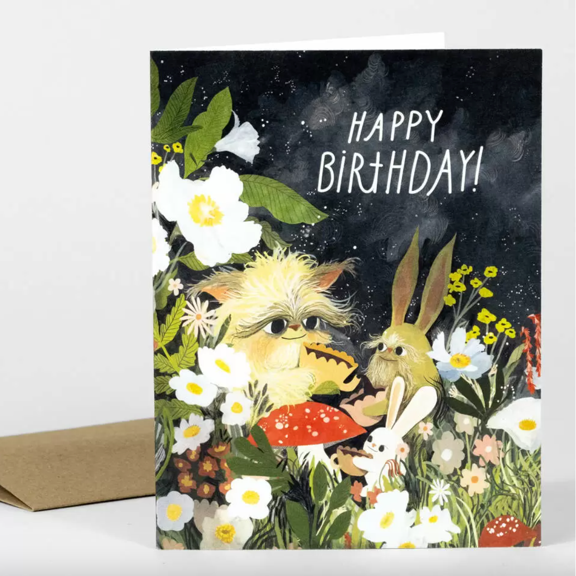 Card - Happy Birthday! Garden of Creatures