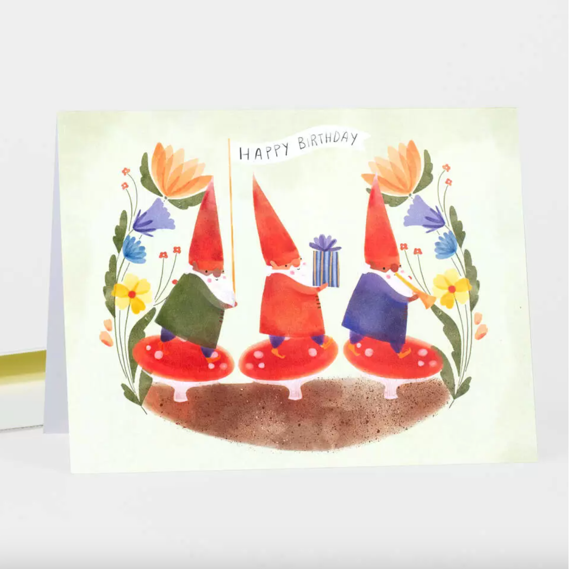 Card - Happy Birthday Gnomes