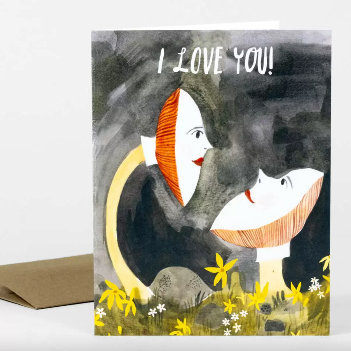 Card - I Love You Mushroom Friends