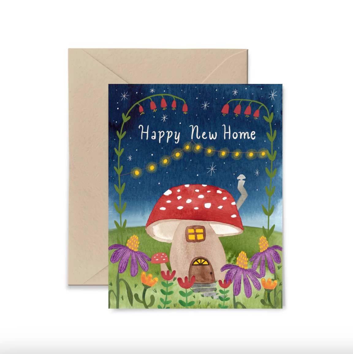 Card - Happy New Home Mushroom