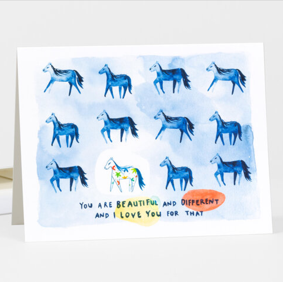 Card - You Are Beautiful And Different And I Love You For That