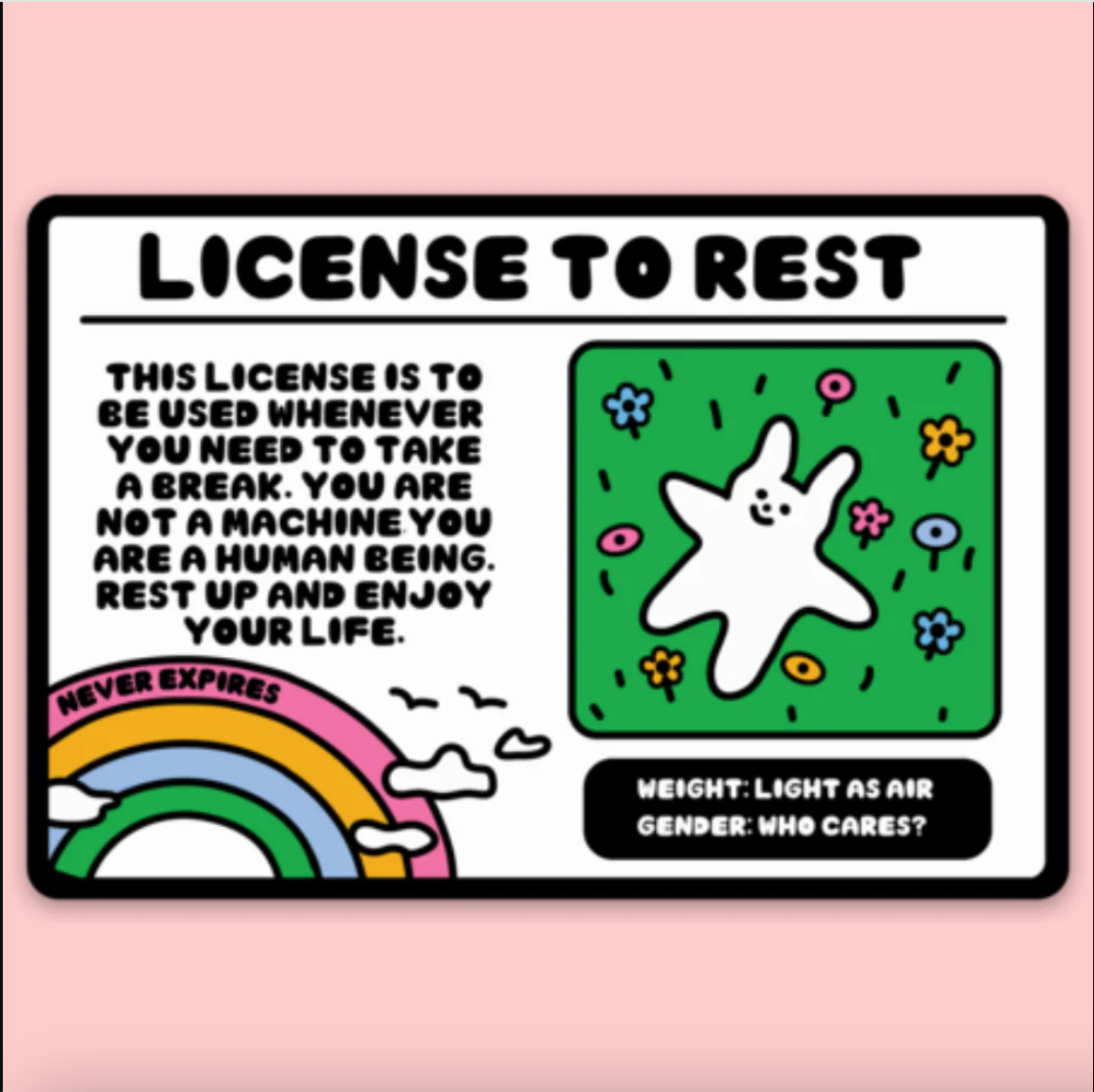 Sticker - License To Rest