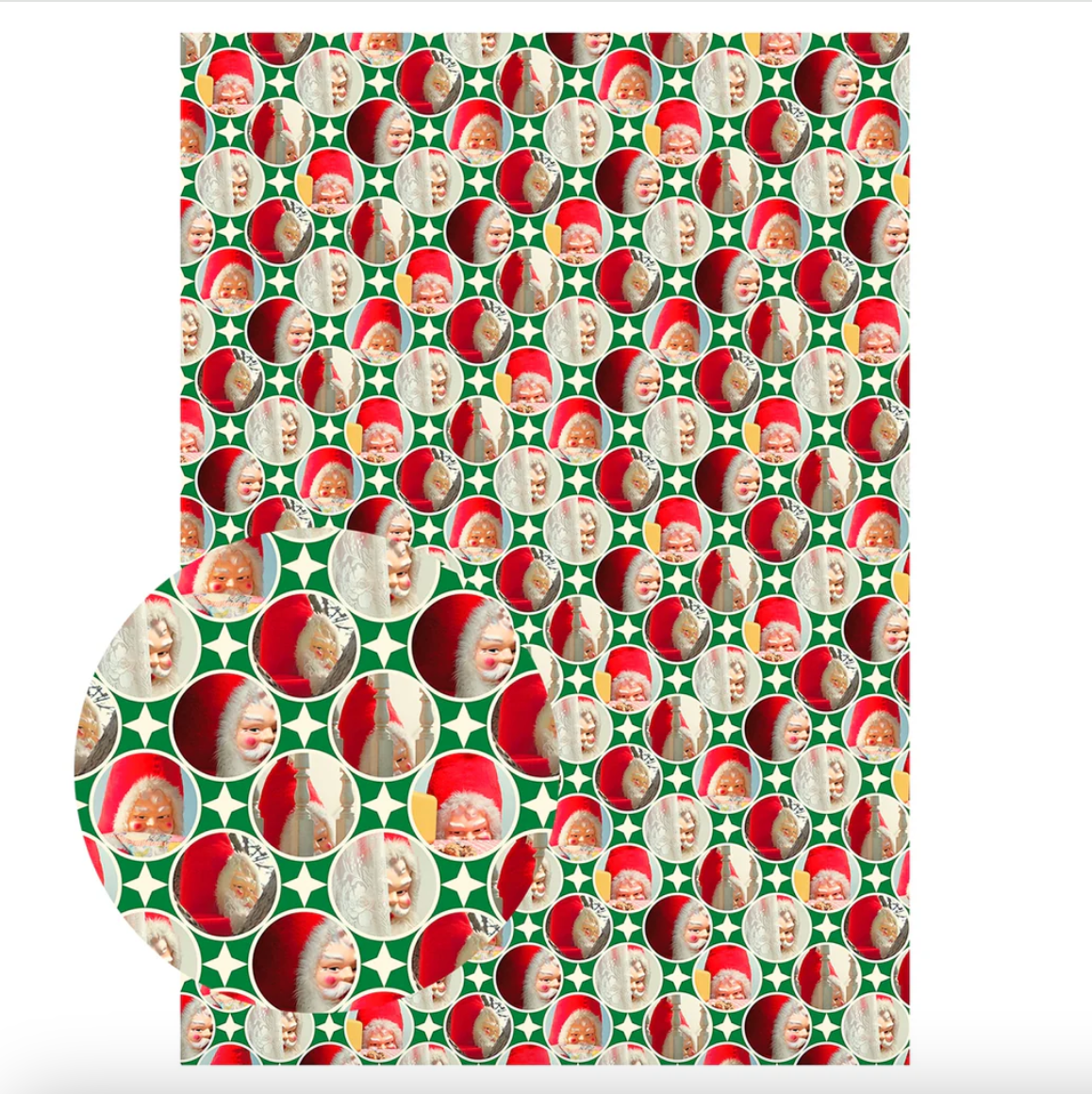 Wrapping Paper - Creepy Santa Mixed