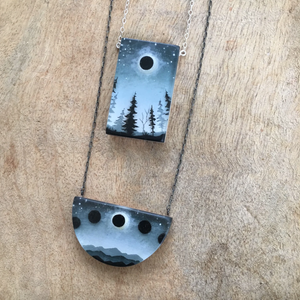 Necklace - Eclipse Half Moon