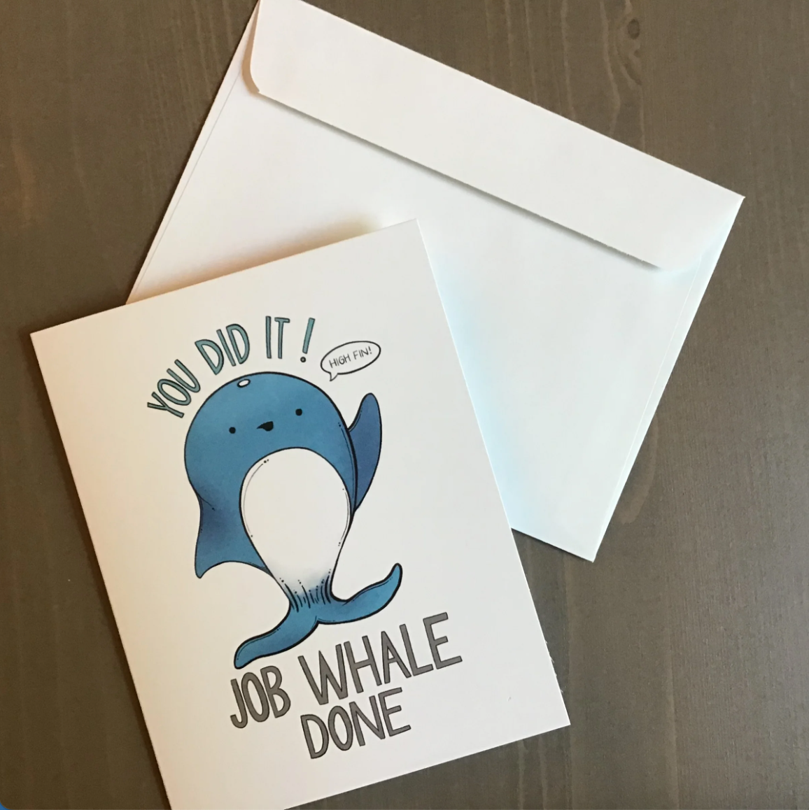 Card - You Did It! Job Whale Done