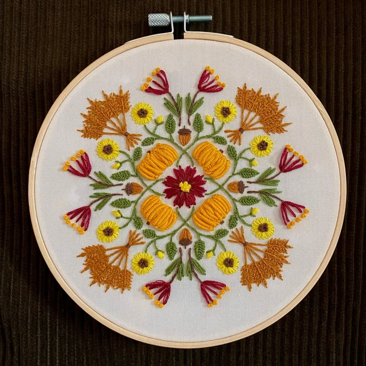 Embroidery Kit - Harvest Mandala Sampler